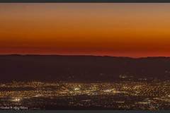 Conjunction of Venus & Mercury
This image is made from Lick Observatory on the evening of 24 October, when the planets were little less than 6° apart. Below you can see the lights of silicon valley city of San Jose, California.