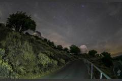 Mount Hamilton,
Home of Lick Observatory (Diablo Range just east of San Jose, California)
In this image you can see the Crocker dome (left), which seems to be currently empty inside, and on the right is the newest telescope on the peak, the Automated Planet Finder, commissioned in 2012 to find planets around stars.