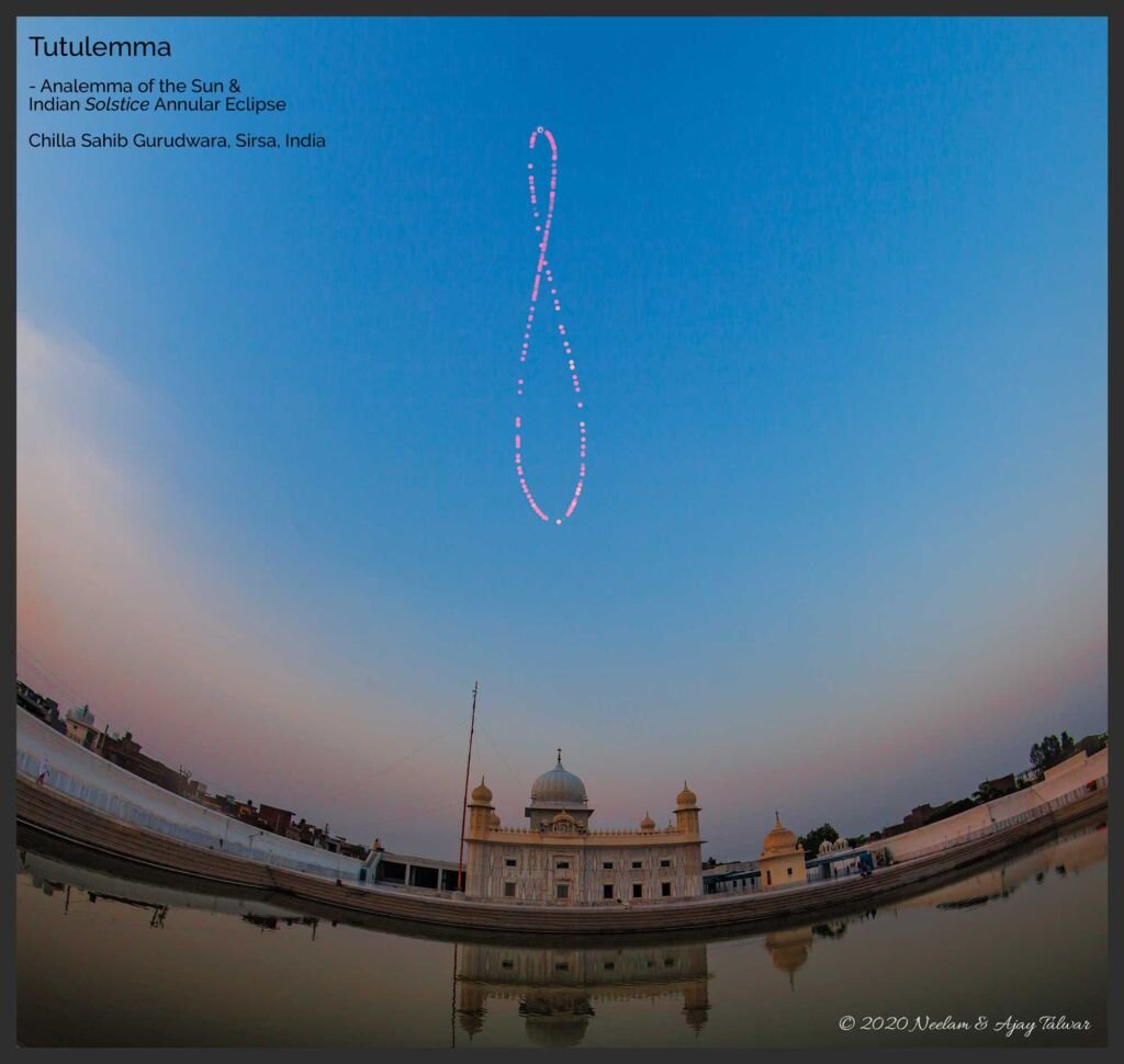 Analemma with a Solar Eclipse