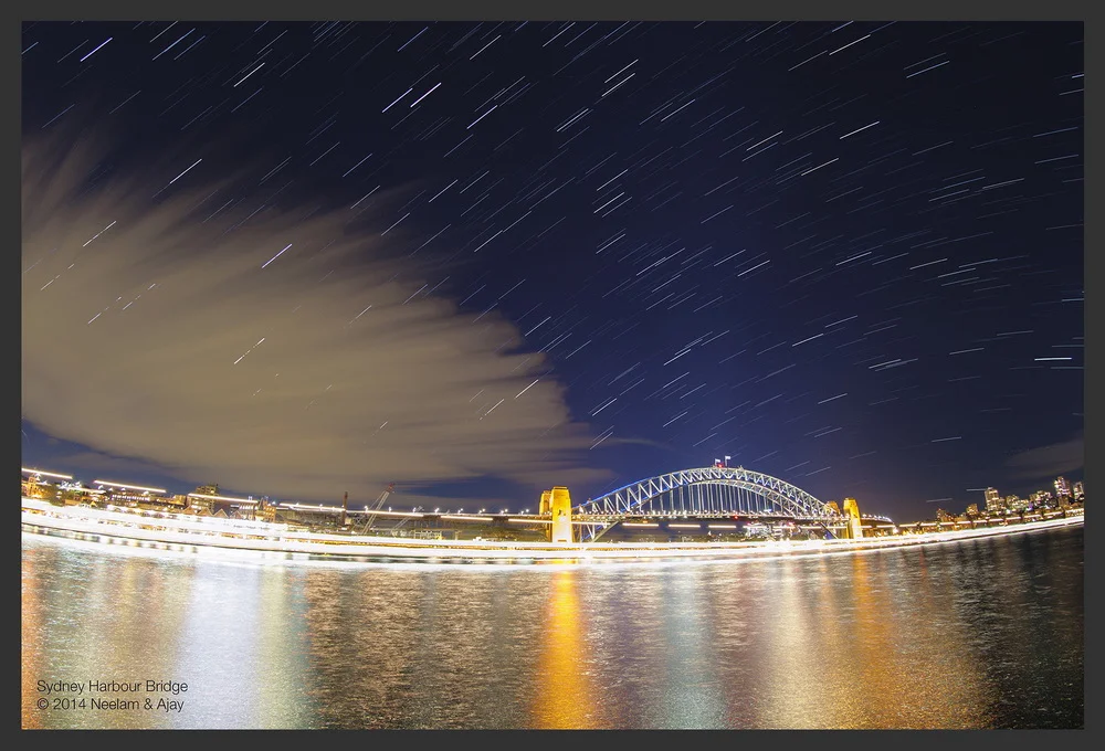 2014-06-16 Sydney Bridge Startrails Neelam Ajay_resize